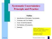 Systematic Uncertainties: Principle and Practice
