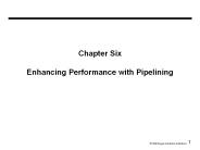 Chapter Six Enhancing Performance with Pipelining