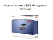 Magento Advance FAQ Extension