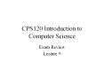 CPS120 Introduction to Computer Science PowerPoint PPT Presentation