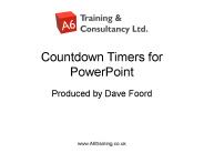 Countdown Timers for PowerPoint