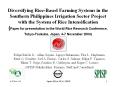 Diversifying Rice-Based Farming Systems in the Southern Philippines Irrigation Sector Project with the System of Rice Intensification (Paper for presentation in the World Rice Research Conference, Tokyo-Tsukuba, Japan, 4-7 November 2004) PowerPoint PPT Presentation