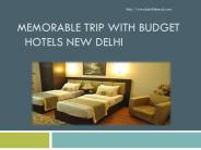 Memorable Trip with Budget Hotels New Delhi