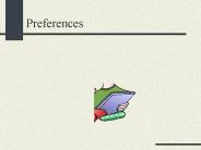 Preferences