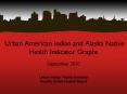 Urban American Indian and Alaska Native Health Indicator Graphs September 2010 PowerPoint PPT Presentation