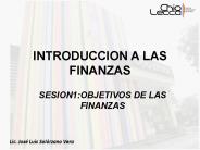 INTRODUCCION A LAS FINANZAS