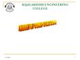 RAJALAKSHMI ENGINEERING COLLEGE PowerPoint PPT Presentation
