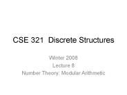 CSE 321 Discrete Structures
