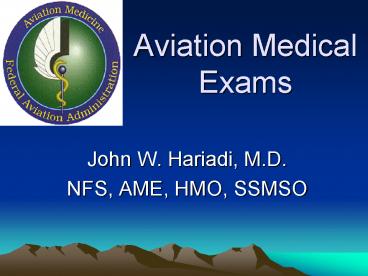 Aviation Medical Exams