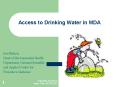 Access to Drinking Water in MDA PowerPoint PPT Presentation