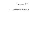 Economics of ASICs