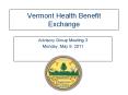 Vermont Health Benefit Exchange PowerPoint PPT Presentation