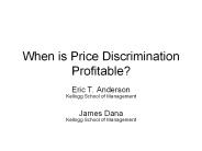 When is Price Discrimination Profitable?