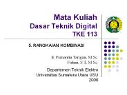 Mata Kuliah Dasar Teknik Digital TKE 113