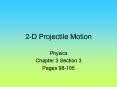 2-D Projectile Motion PowerPoint PPT Presentation