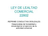 LEY DE LEALTAD COMERCIAL 22802