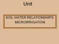 SOIL-WATER RELATIONSHIPS: PowerPoint PPT Presentation