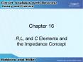 R,L, and C Elements and the Impedance Concept PowerPoint PPT Presentation
