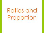 Ratios and Proportion
