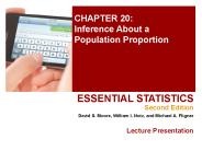CHAPTER 20: Inference About a Population Proportion