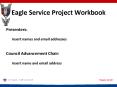 Eagle Service Project Workbook PowerPoint PPT Presentation