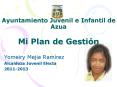 Ayuntamiento Juvenil e Infantil de Azua Mi Plan de Gesti PowerPoint PPT Presentation
