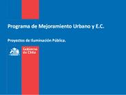 Programa de Mejoramiento Urbano y E.C.