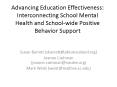 Advancing Education Effectiveness: Interconnecting School Mental Health and School-wide Positive Behavior Support PowerPoint PPT Presentation