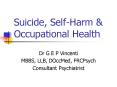 Suicide, Self-Harm PowerPoint PPT Presentation