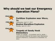 Why should we test our Emergency Operation Plans?