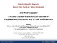 Public Health Reports Meet the Author! Live Webcast PowerPoint PPT Presentation