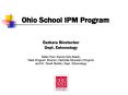 Ohio School IPM Program PowerPoint PPT Presentation