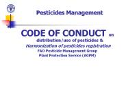 Pesticides Management