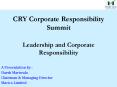 Leadership and Corporate Responsibility PowerPoint PPT Presentation