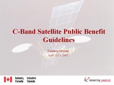 C-Band Satellite Public Benefit