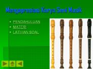 Mengapresiasi Karya Seni Musik