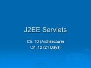 J2EE Servlets