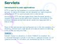 Servlets PowerPoint PPT Presentation