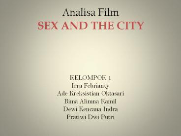 Analisa Film SEX AND THE CITY