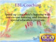 EBL Coaching - Special Education Tutoring