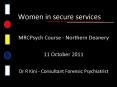 Women in secure services PowerPoint PPT Presentation