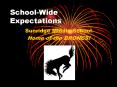 School-Wide Expectations PowerPoint PPT Presentation