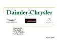 Daimler-Chrysler PowerPoint PPT Presentation