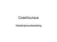 Coachcursus PowerPoint PPT Presentation