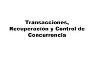 Transacciones, Recuperaci
