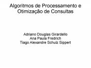 Algoritmos de Processamento e Otimiza