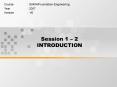 Session 1  PowerPoint PPT Presentation
