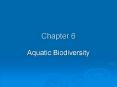 Aquatic Biodiversity PowerPoint PPT Presentation