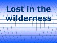 Lost in the wilderness