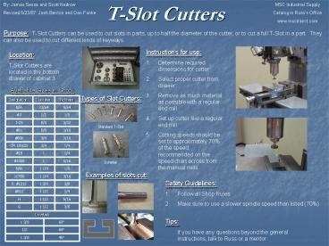 By: James Sessa and Scott Nedrow